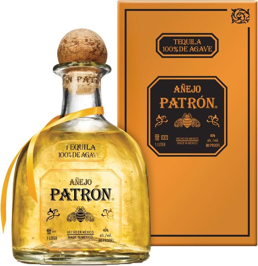 Patron Tequila Anejo 40 1L Giftpack